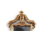 Vintage 1:12 Miniature Dollhouse Ornate Gold Frame Wall Mirror