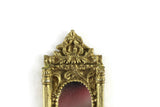 Vintage 1:12 Miniature Dollhouse Ornate Gold Frame Wall Mirror