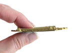 Vintage 1:12 Miniature Dollhouse Ornate Gold Frame Wall Mirror
