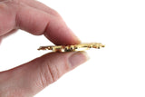 Vintage 1:12 Miniature Dollhouse Ornate Gold Frame Wall Mirror