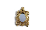 Vintage 1:12 Miniature Dollhouse Ornate Gold Frame Wall Mirror