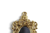 Vintage 1:12 Miniature Dollhouse Ornate Gold Frame Wall Mirror