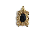 Vintage 1:12 Miniature Dollhouse Ornate Gold Frame Wall Mirror
