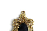 Vintage 1:12 Miniature Dollhouse Ornate Gold Frame Wall Mirror