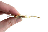 Vintage 1:12 Miniature Dollhouse Ornate Gold Frame Wall Mirror