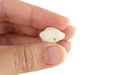 Vintage 1:12 Miniature Dollhouse White Swan Planter with Pink Flowers