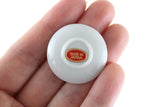 Vintage 1:6 Miniature Dollhouse White & Pink Rose Porcelain Plate