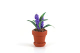 Vintage 1:12 Miniature Dollhouse Purple Hyacinth Potted Plant