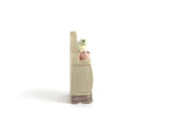 Vintage 1:48 Quarter Scale Miniature Dollhouse Dresser with Cat Figurine