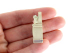 Vintage 1:48 Quarter Scale Miniature Dollhouse Dresser with Cat Figurine