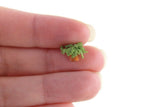 Artisan-Made Vintage Small Scale Miniature Dollhouse Potted Houseplant & Greeting Card Set