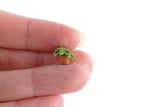 Artisan-Made Vintage Small Scale Miniature Dollhouse Potted Houseplant & Greeting Card Set
