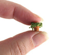 Artisan-Made Vintage Small Scale Miniature Dollhouse Potted Houseplant & Greeting Card Set