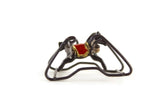 Vintage 1:48 Quarter Scale Miniature Dollhouse Black Metal Bouncy Horse