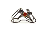 Vintage 1:48 Quarter Scale Miniature Dollhouse Black Metal Bouncy Horse