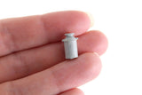 Vintage 1:48 Quarter Scale Miniature Dollhouse Silver Metal Jug