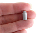 Vintage 1:48 Quarter Scale Miniature Dollhouse Silver Metal Jug