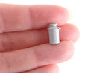 Vintage 1:48 Quarter Scale Miniature Dollhouse Silver Metal Jug