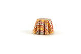 Vintage 1:48 Quarter Scale Miniature Dollhouse Table with Striped Tablecloth