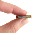 Artisan-Made Vintage 1:48 Quarter Scale Miniature Dollhouse Wooden Wall Shelf with Tapestry or Blanket