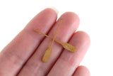 Artisan-Made Vintage 1:48 Quarter Scale Miniature Dollhouse Wooden Oars or Paddles