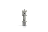 Vintage 1:48 Quarter Scale Miniature Dollhouse Silver Metal Grandfather Clock
