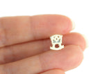Vintage 1:48 Quarter Scale Miniature Dollhouse White Metal Doll Cradle