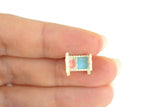 Vintage 1:48 Quarter Scale Miniature Dollhouse White Metal Doll Cradle