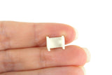 Vintage 1:48 Quarter Scale Miniature Dollhouse White Metal Doll Cradle