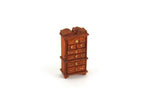 Vintage 1:48 Quarter Scale Miniature Dollhouse Wooden Highboy Dresser