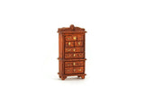 Vintage 1:48 Quarter Scale Miniature Dollhouse Wooden Highboy Dresser