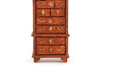 Vintage 1:48 Quarter Scale Miniature Dollhouse Wooden Highboy Dresser