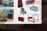 New Vintage 1:12 Miniature Dollhouse Realife Miniatures Single Piece Series DIY Pedestal Table & 4 Chairs Furniture Kit