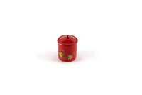 Vintage 1:12 Miniature Dollhouse Red Metal Canister