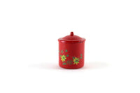 Vintage 1:12 Miniature Dollhouse Red Metal Canister