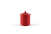 Vintage 1:12 Miniature Dollhouse Red Metal Canister