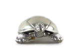 Vintage Silverplated Turtle Wind Up Music Box Figurine by Reed and Barton, Plays Brahms' Lullaby