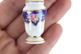 New Vintage 1:12 Miniature Dollhouse Reutter Porzellan Floral Ginger Jar Vase