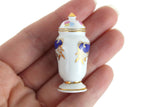 New Vintage 1:12 Miniature Dollhouse Reutter Porzellan Floral Ginger Jar Vase