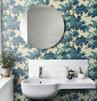 New Unopened Roll Sandberg Raphael Wallpaper in Dark Blue, Originally $174-238