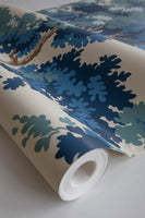 New Unopened Roll Sandberg Raphael Wallpaper in Dark Blue, Originally $174-238