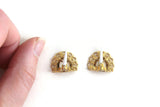 Vintage 1:12 Miniature Dollhouse Set of 2 Gold Filigree Candle Wall Sconces