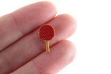 Vintage 1:12 Miniature Dollhouse Set of 2 Ping Pong Paddles & Ping Pong Balls