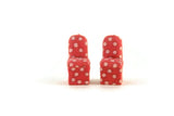 Vintage 1:48 Quarter Scale Miniature Dollhouse Set of 2 Red Floral Fabric Covered Chairs