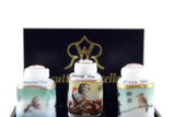 New Vintage 1:12 Miniature Dollhouse Set of 3 Reutter Porzellan Painted Tea Canisters