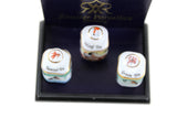 New Vintage 1:12 Miniature Dollhouse Set of 3 Reutter Porzellan Painted Tea Canisters