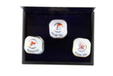 New Vintage 1:12 Miniature Dollhouse Set of 3 Reutter Porzellan Painted Tea Canisters