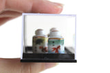 New Vintage 1:12 Miniature Dollhouse Set of 3 Reutter Porzellan Painted Tea Canisters