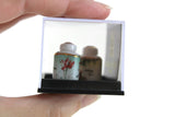 New Vintage 1:12 Miniature Dollhouse Set of 3 Reutter Porzellan Painted Tea Canisters