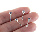 Set of 4 Vintage 1:12 Miniature Dollhouse Soup Spoons